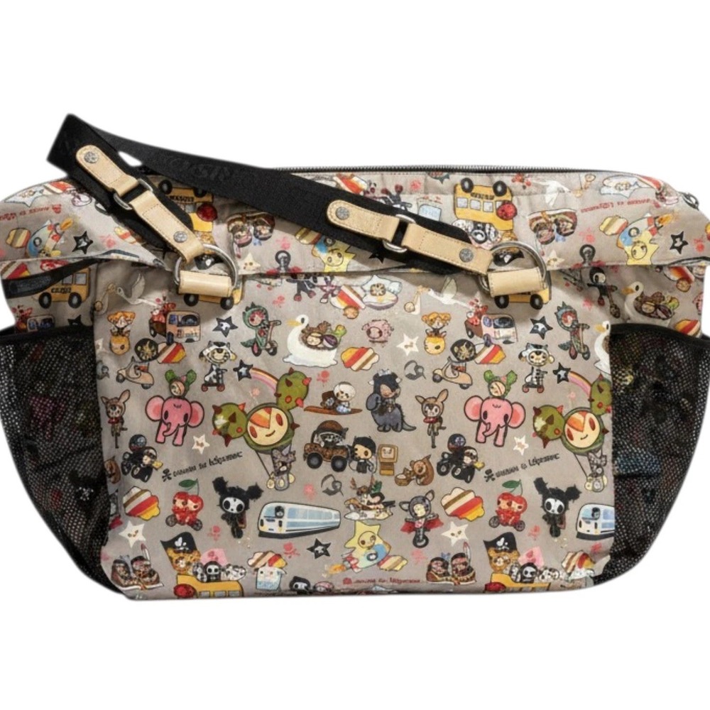 Tokidoki x LeSportsac Buon Viaggio Trasporto Women's Y2K Kawaii Rainbow Zip Tote - Picture 3 of 8